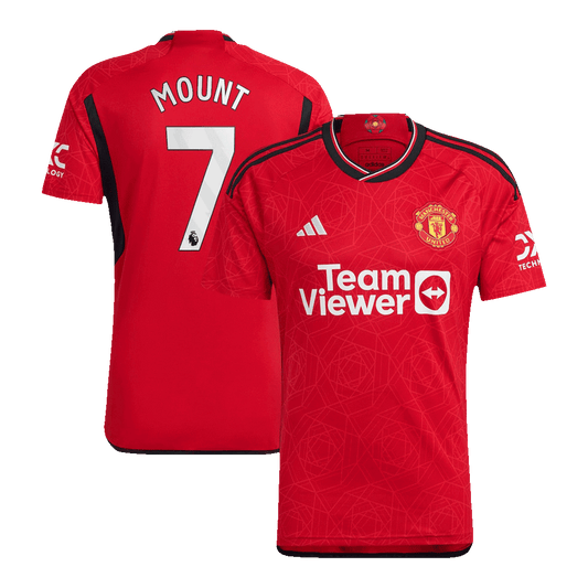 Manchester United Tröja MOUNT #7 2023/24 Hemma Röd