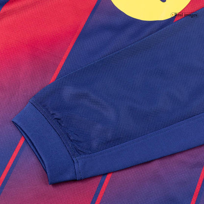 Barcelona Tröja 2025/26 Hemma Långärmad Röd & Blå-5