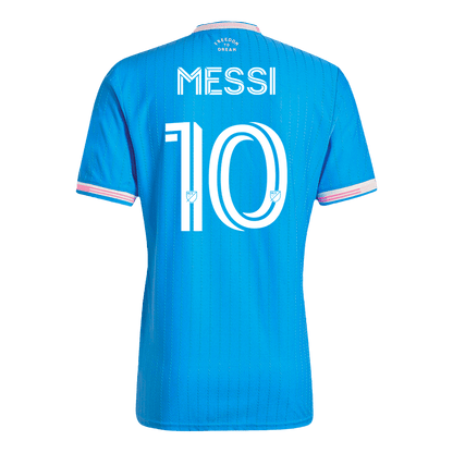 Inter Miami CF Tröja MESSI #10 2025 Tredje Blå-12