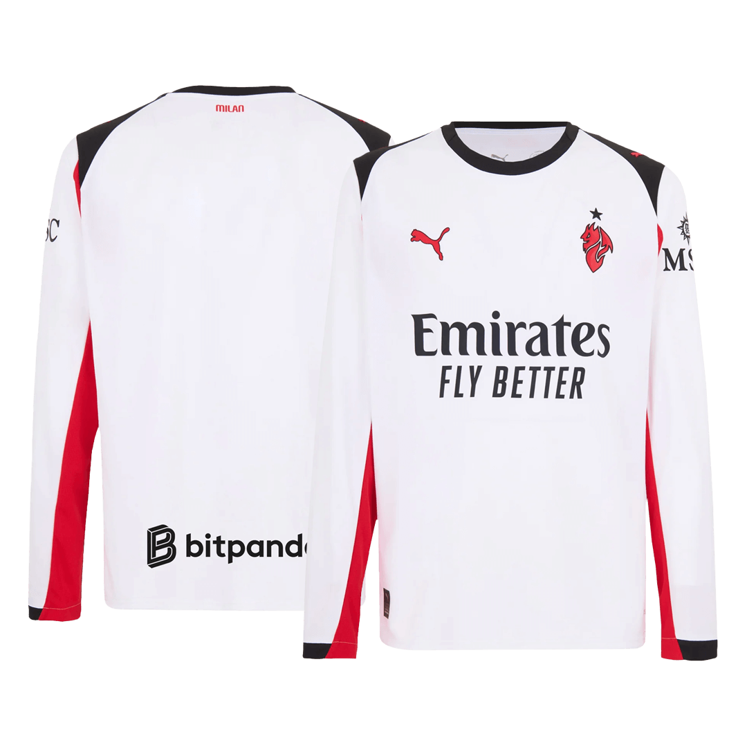 AC Milan Tröja 2025/26 Borta Långärmad Vit