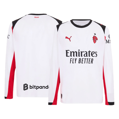 AC Milan Tröja 2025/26 Borta Långärmad Vit-10