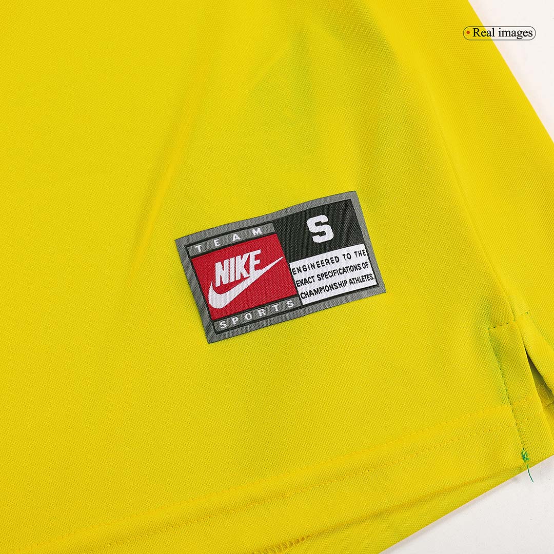 RONALDO #9 Brasilien Hemmatröja 1998 Retro Tröja
 Gul-5