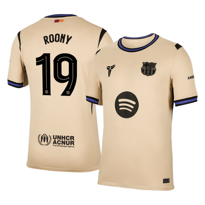 Barcelona Tröja ROONY #19 2025/26 Borta Gul - UCL