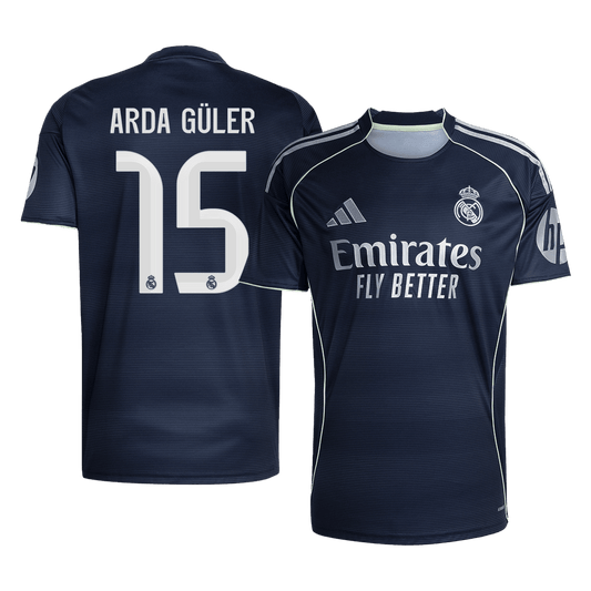 ARDA GÜLER #15 Real Madrid Tröja 2025/26 Borta Premium Mörkblå