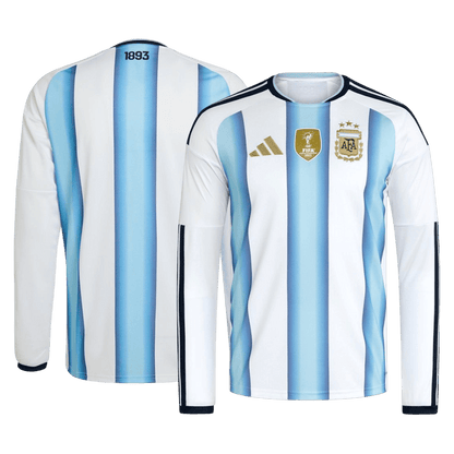 Argentina Tröja 2026 Hemma Långärmad Blå & Vit-10