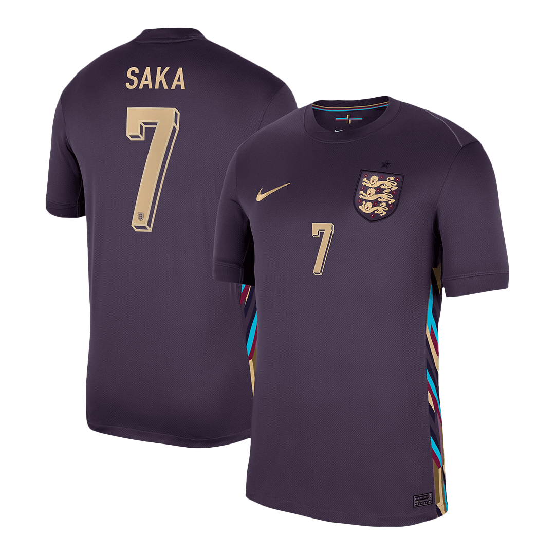 England Tröja SAKA #7 Euro 2024 Borta Lila