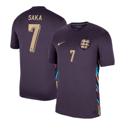 England Tröja SAKA #7 Euro 2024 Borta Lila