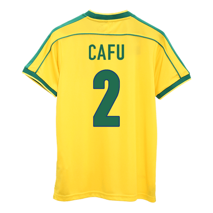 CAFU #2 Brasilien Hemmatröja 1998 Retro Tröja
 Gul