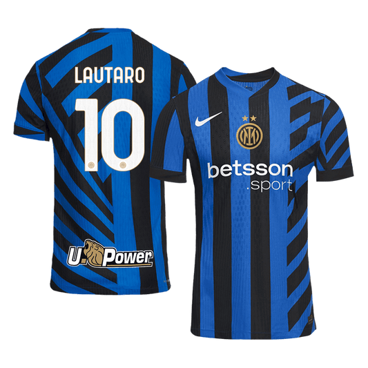 Inter Milan Tröja LAUTARO #10 2024/25 Hemma Black&Blue