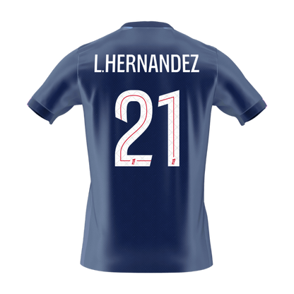 L.HERNANDEZ #21 PSG Tröja 2025/26 Hemma Premium Mörkblå-8