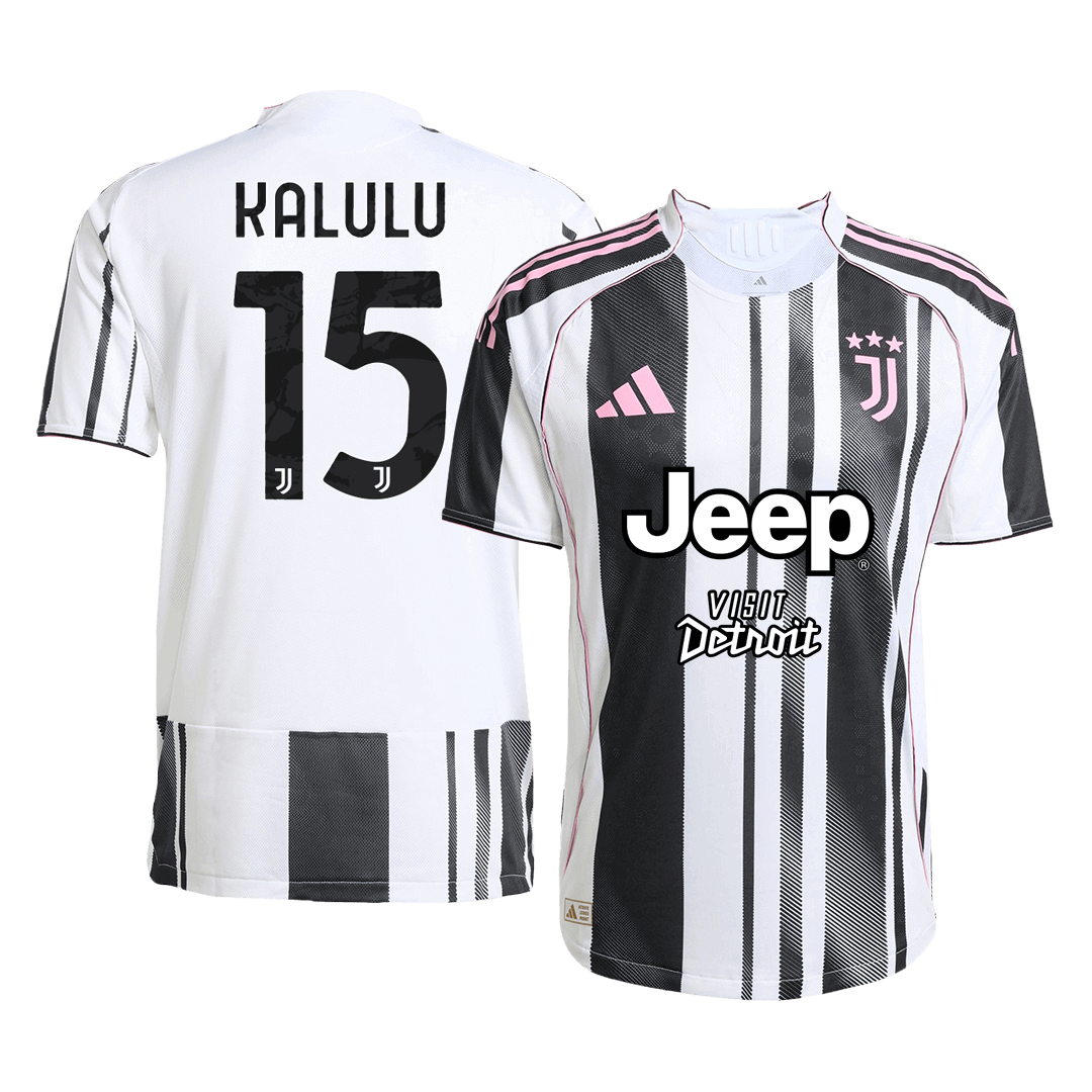 Juventus Tröja KALULU #15 2025/26 Hemma Svart & Vitt