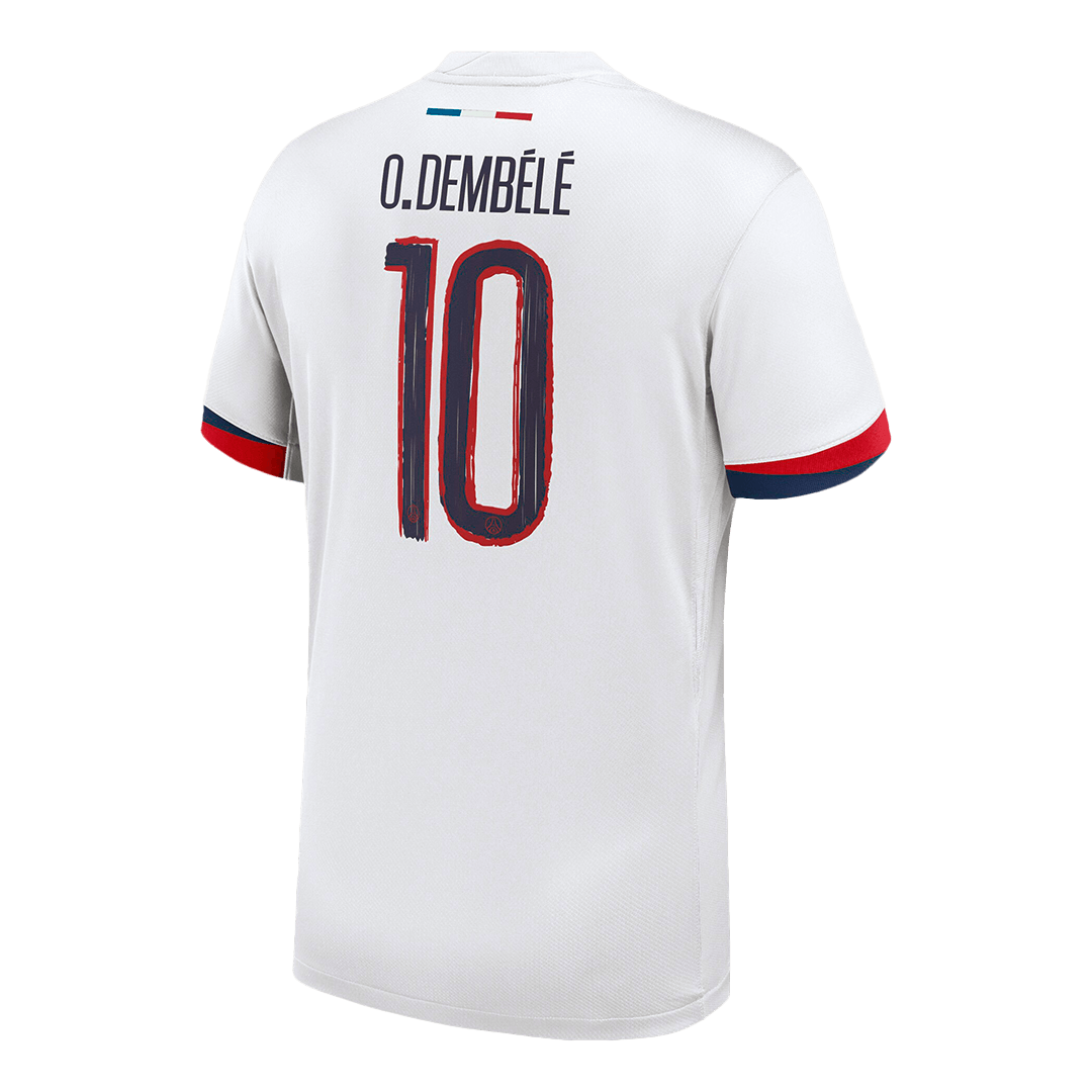 PSG Tröja O.DEMBÉLÉ #10 2025/26 Borta Vit - UCL