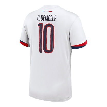 PSG Tröja O.DEMBÉLÉ #10 2025/26 Borta Vit - UCL-11