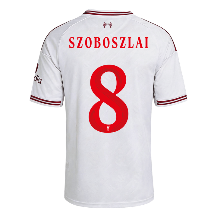 Liverpool Tröja SZOBOSZLAI #8 2026/27 Borta Vit - UCL-3