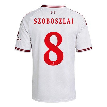 Liverpool Tröja SZOBOSZLAI #8 2026/27 Borta Vit - UCL-3