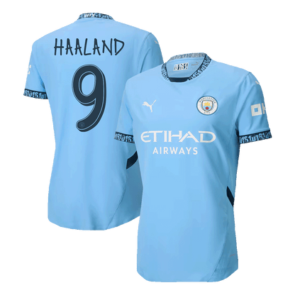 Manchester City Tröja HAALAND #9 2024/25 Hemma Blå - UCL