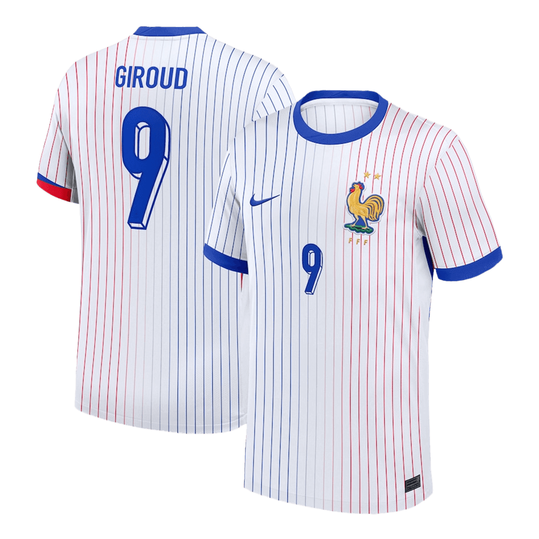 Frankrike Tröja GIROUD #9 Euro 2024 Borta Vit