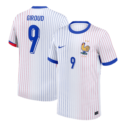 Frankrike Tröja GIROUD #9 Euro 2024 Borta Vit