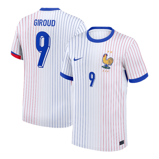 Frankrike Tröja GIROUD #9 Euro 2024 Borta Vit
