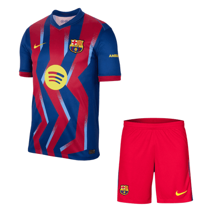 Barcelona Tröja Fourth Awayställ 2025/26 Röd & Blå