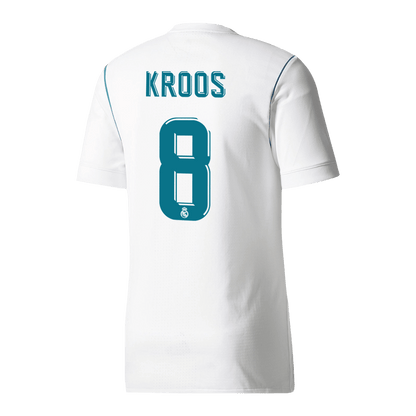 KROOS #8 Real Madrid Hemmatröja 2017/18 Retro Tröja
 Vit