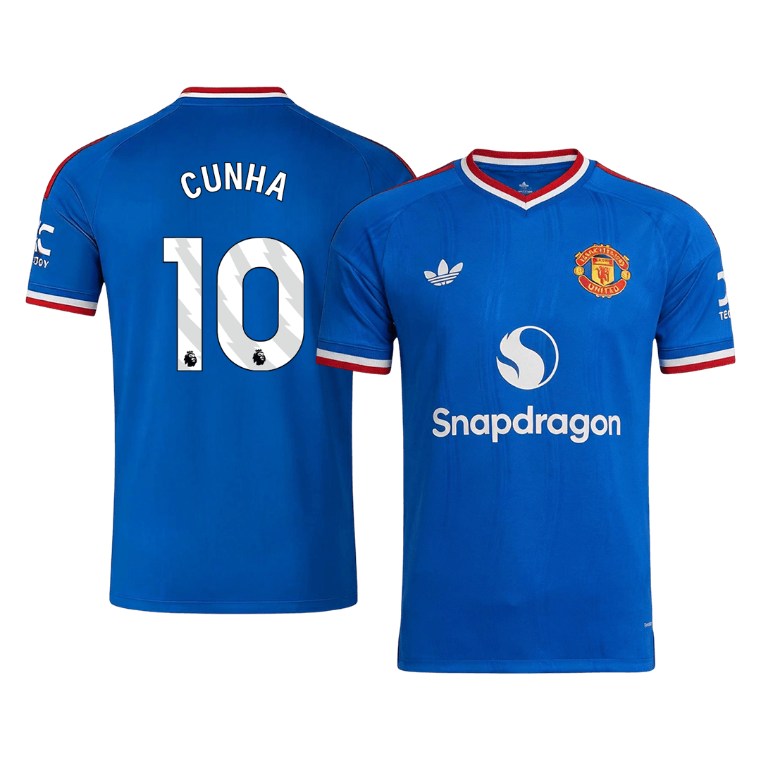 Manchester United Tröja CUNHA #10 2026/27 Borta Blå