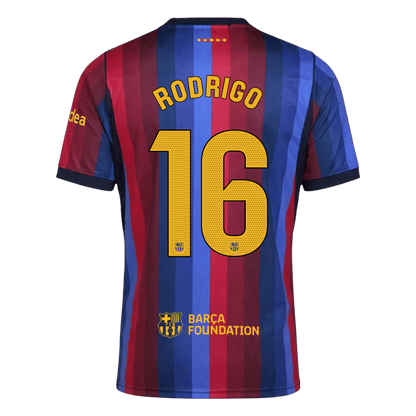 Barcelona Tröja RODRIGO #16 2026/27 Hemma Blue&Garnet-3