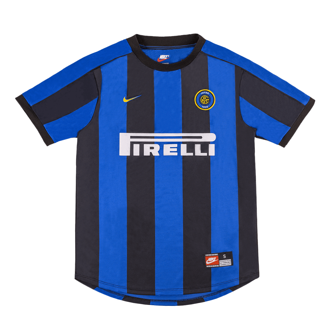 RONALDO #9 Inter Milan Hemmatröja 1999/00 Retro Tröja
 Blå och svart
