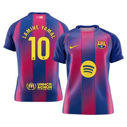 LAMINE YAMAL #10 Barcelona Tröja 2025/26 Hemma Premium Röd & Blå