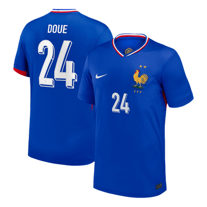 Frankrike Tröja DOUE #24 Euro 2024 Hemma Blå