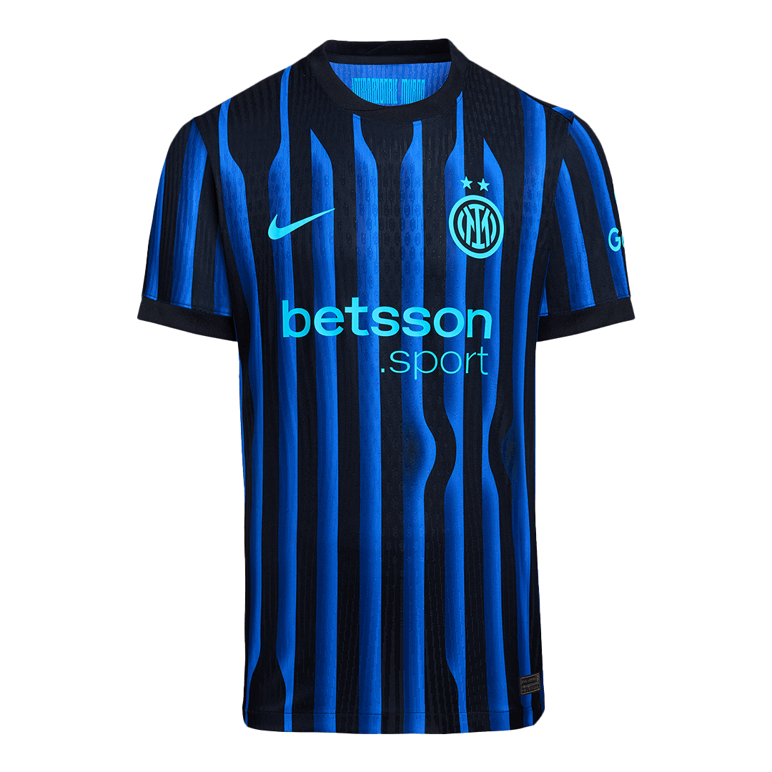 Inter Milan Tröja 2025/26 Hemma Autentisk Blå och svart