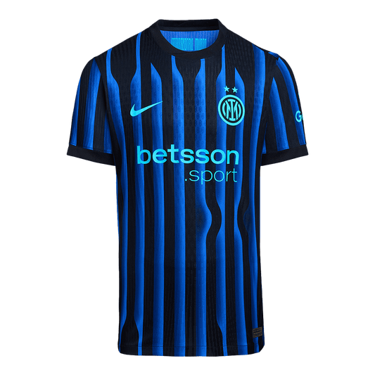 Inter Milan Tröja 2025/26 Hemma Autentisk Blå och svart