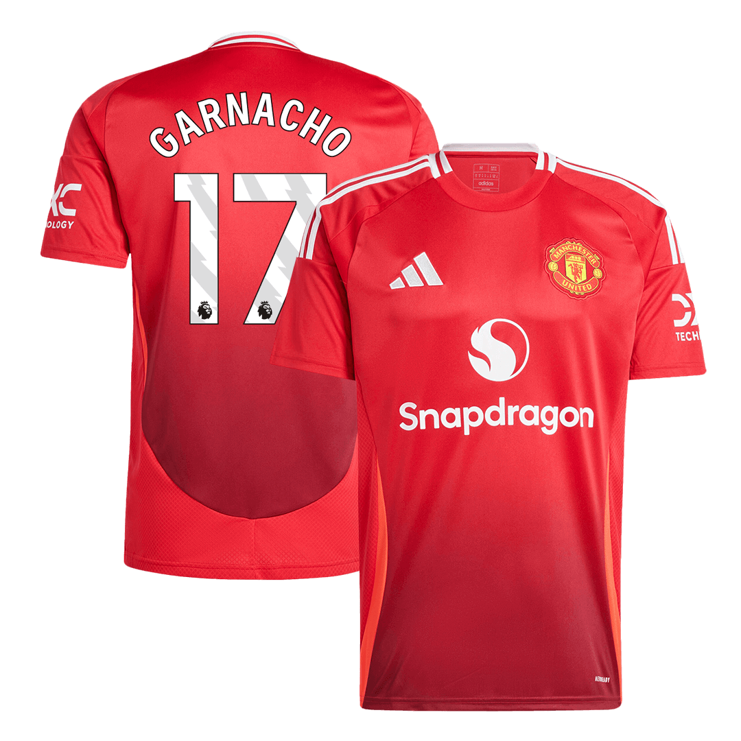 Manchester United Tröja GARNACHO #17 2024/25 Hemma Röd