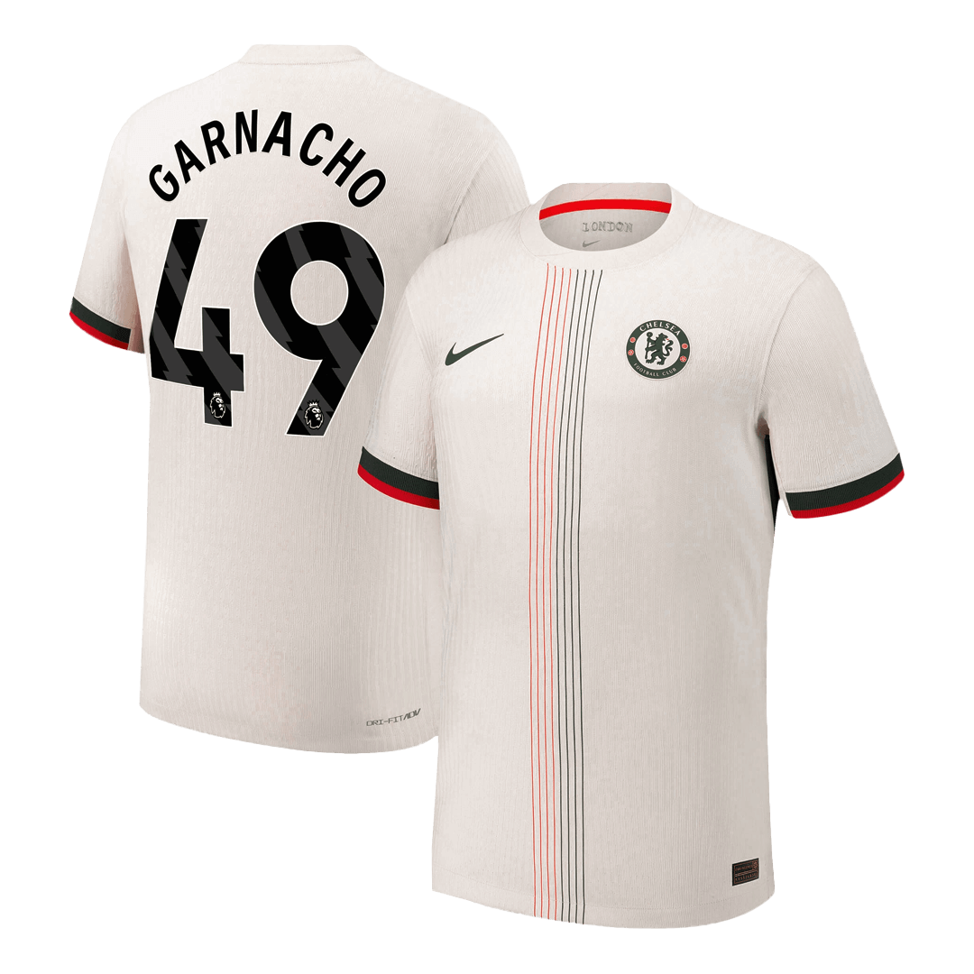Chelsea Tröja GARNACHO #49 2025/26 Borta Vit
