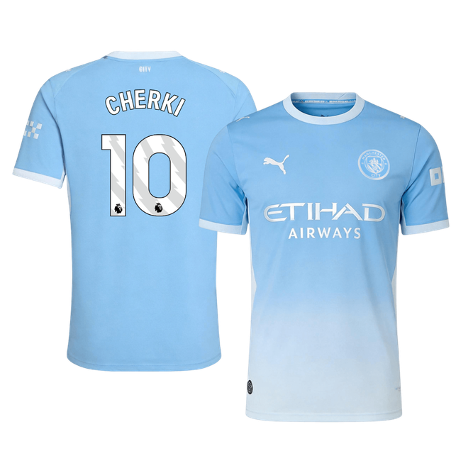 Manchester City Tröja CHERKI #10 2026/27 Hemma Autentisk Blå