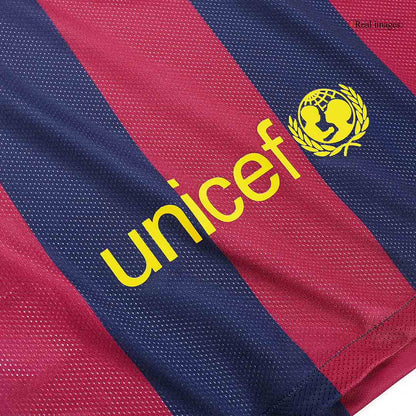 NEYMAR JR #11 Barcelona Hemmatröja 2014/15 Retro Tröja
 Röd & Blå-3
