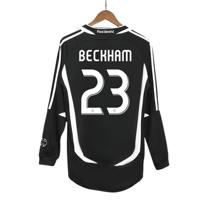 BECKHAM #23 Real Madrid Bortatröja 2006/07 Retro Tröja
 Svart