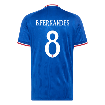 Manchester United Tröja B. FERNANDES #8 2026/27 Borta Autentisk Blå - UCL-3