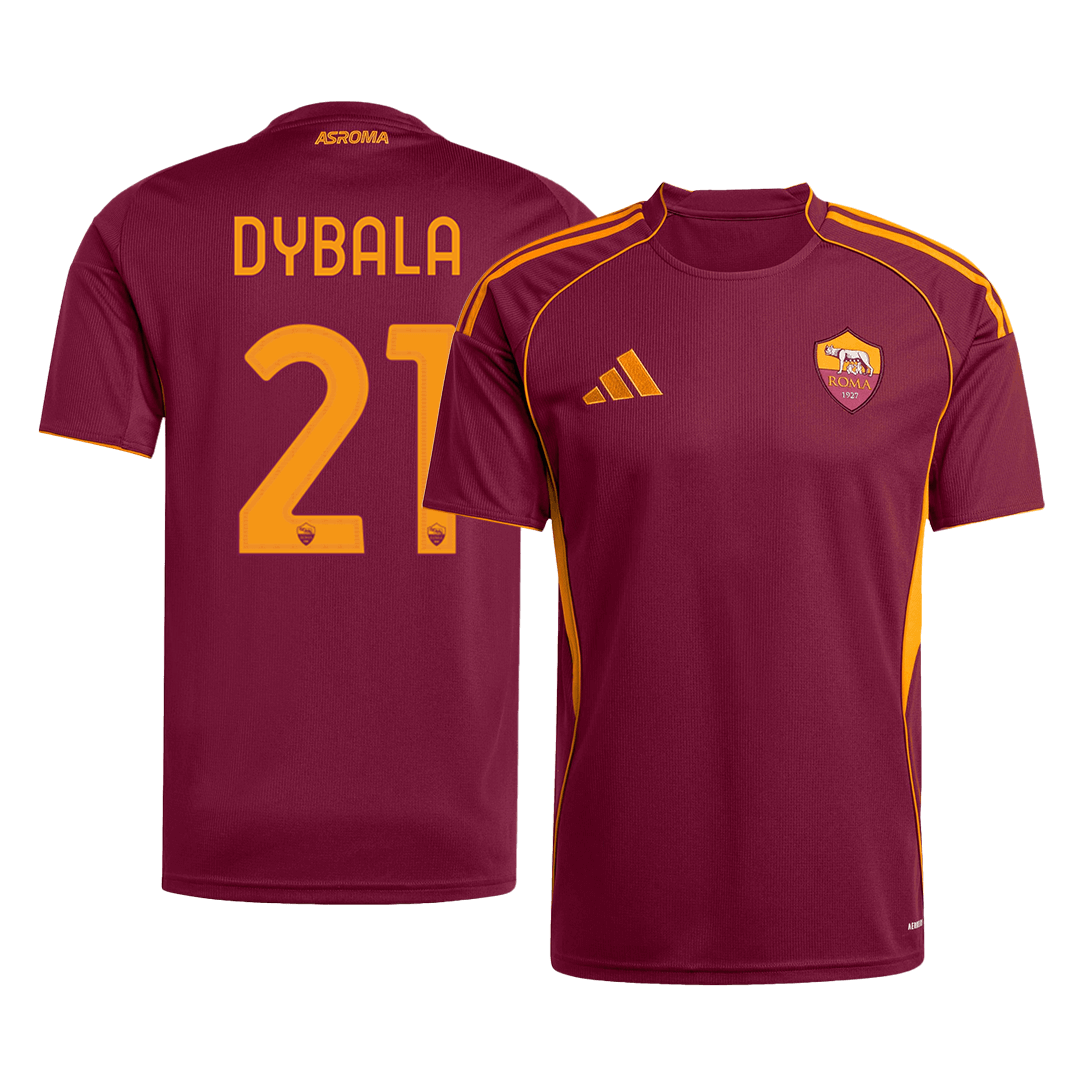 Roma Tröja DYBALA #21 2025/26 Hemma Röd