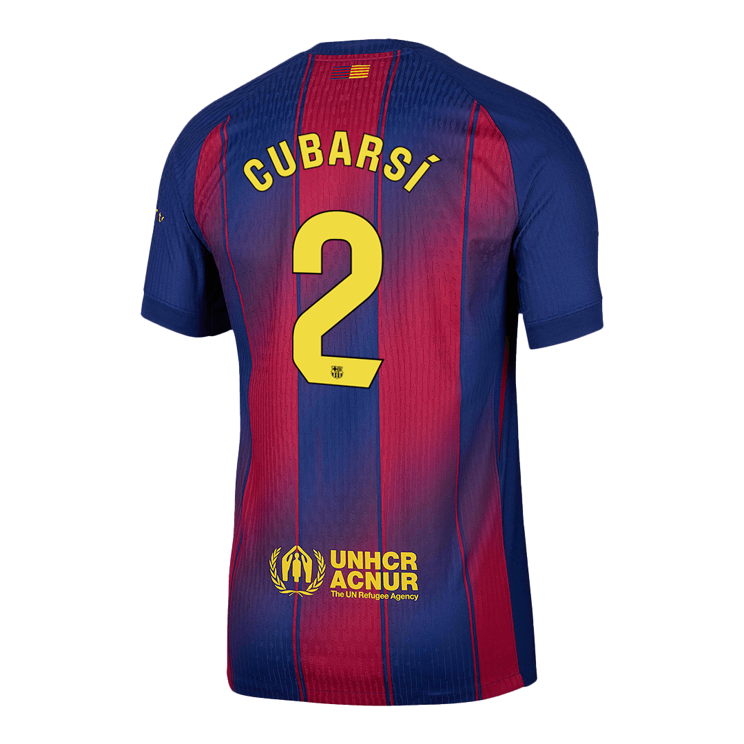Barcelona Tröja CUBARSÍ #2 2025/26 Hemma Röd & Blå