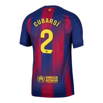 Barcelona Tröja CUBARSÍ #2 2025/26 Hemma Röd & Blå-13