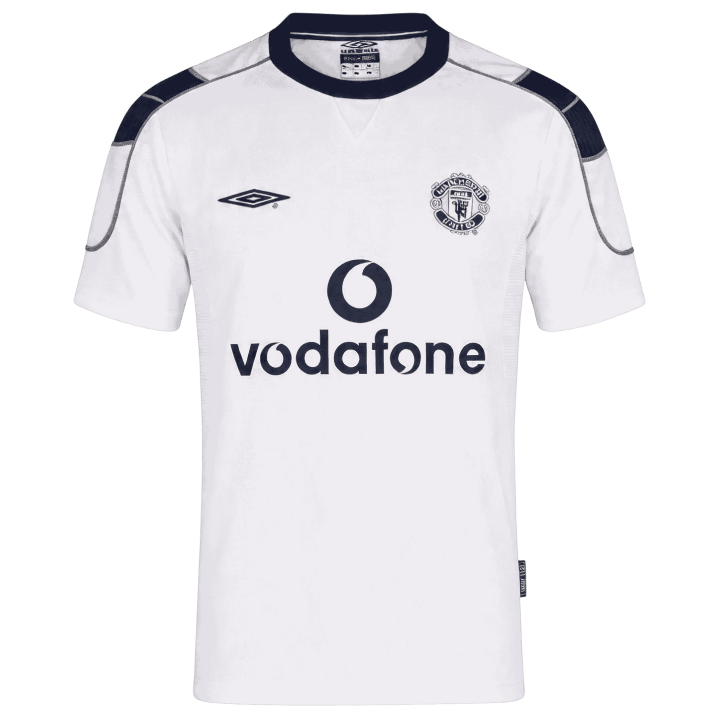 Manchester United Bortatröja 2000/01 Retro Tröja
 Vit