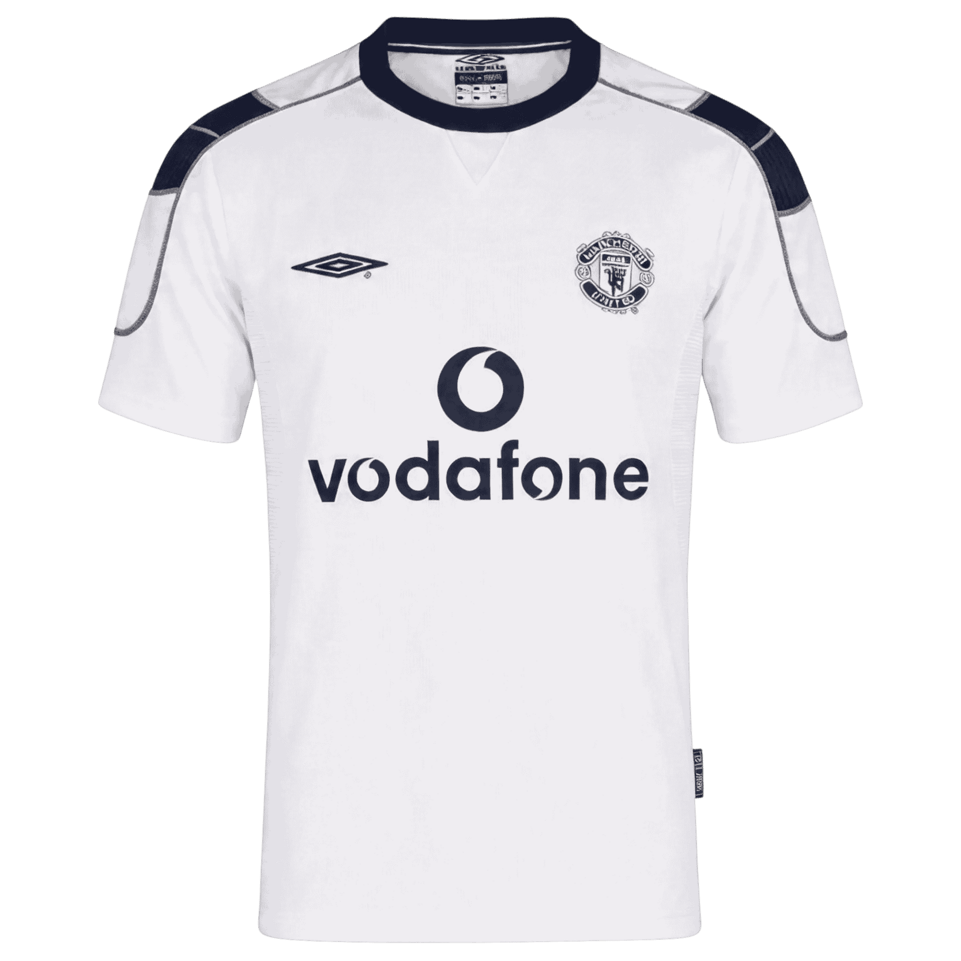 Manchester United Bortatröja 2000/01 Retro Tröja
 Vit