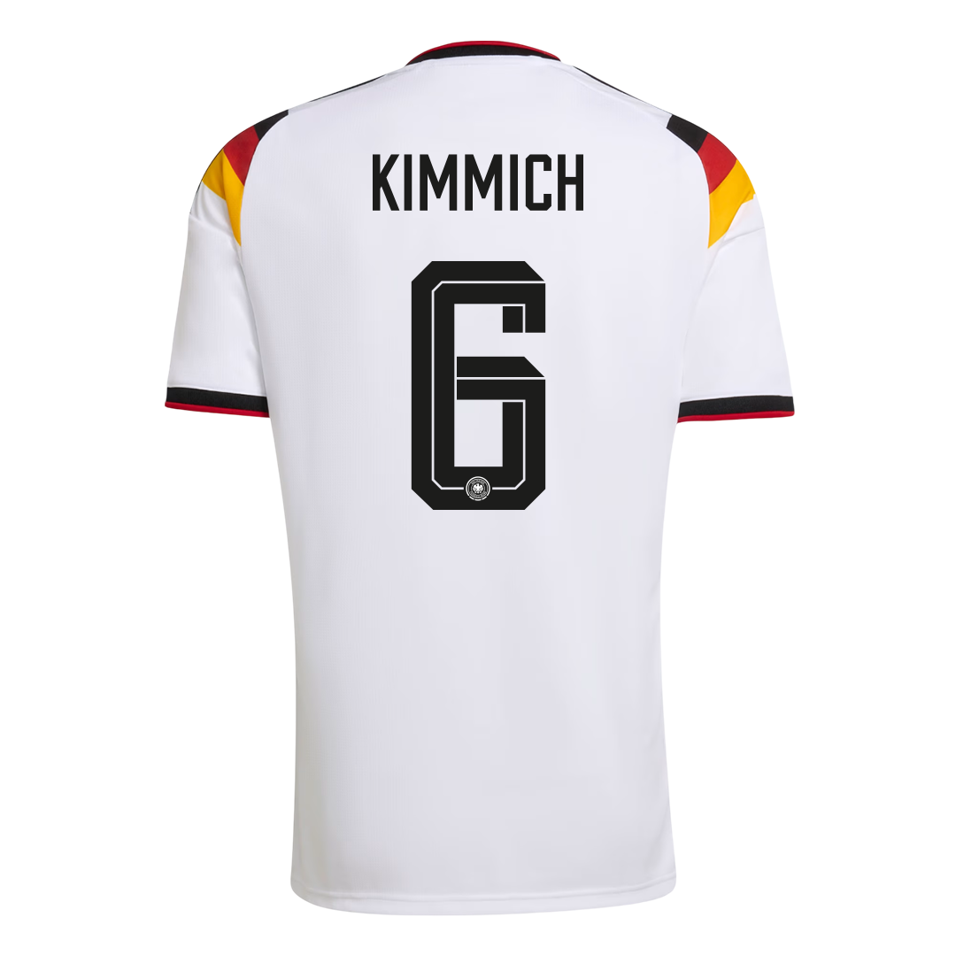Tyskland Tröja KIMMICH #6 2026 Hemma Vit-8