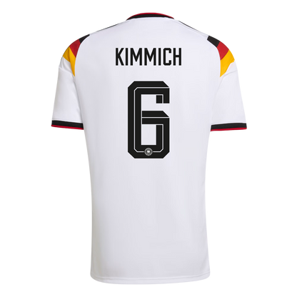 Tyskland Tröja KIMMICH #6 2026 Hemma Vit-8