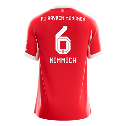 KIMMICH #6 Bayern Munich Tröja 2025/26 Hemma Premium Röd-10