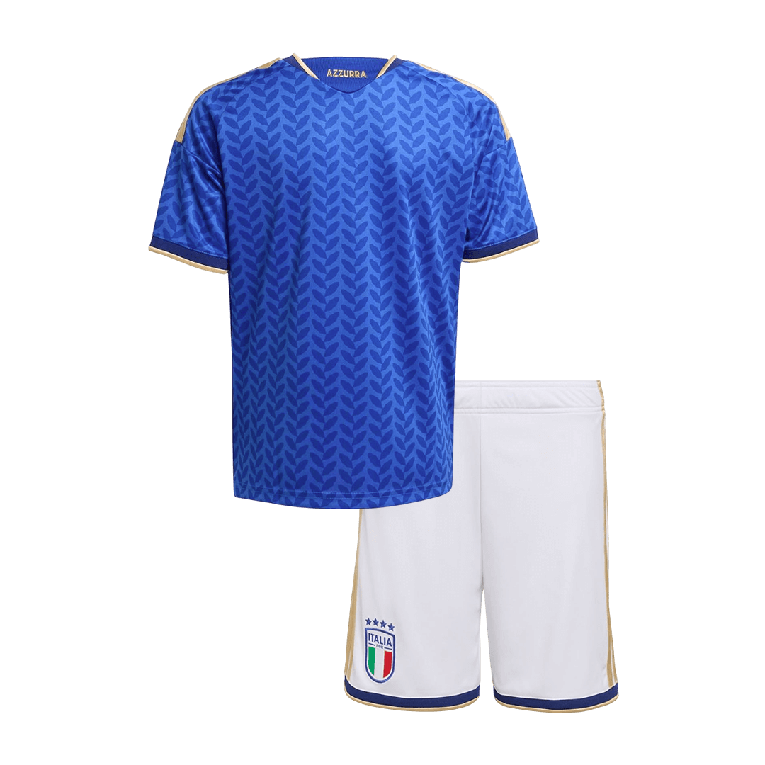 Italien Tröja 2026 Hemma Blå Barn Premium-11