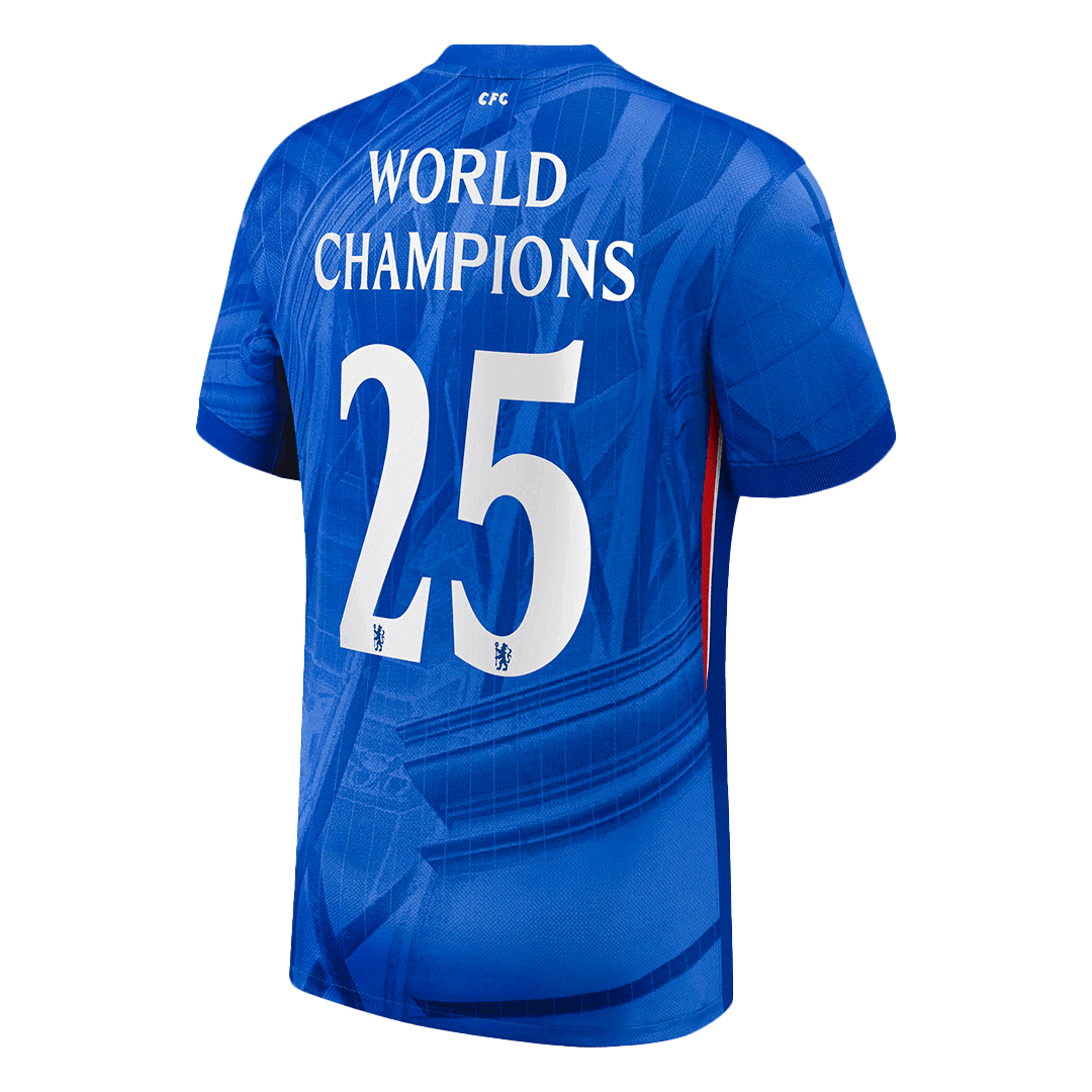 WORLD CHAMPIONS #25 Chelsea Tröja 2025/26 Hemma Premium Blå