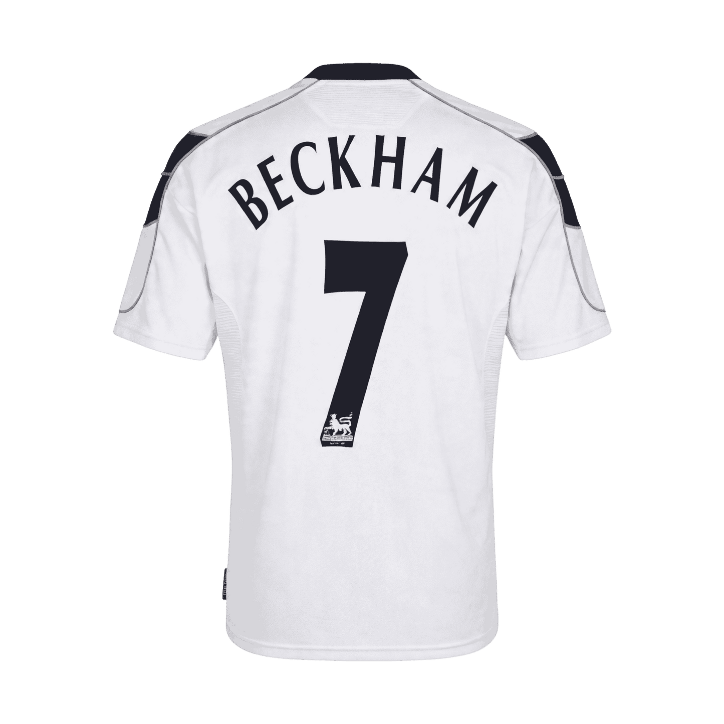 BECKHAM #7 Manchester United Bortatröja 2000/01 Retro Tröja
 Vit