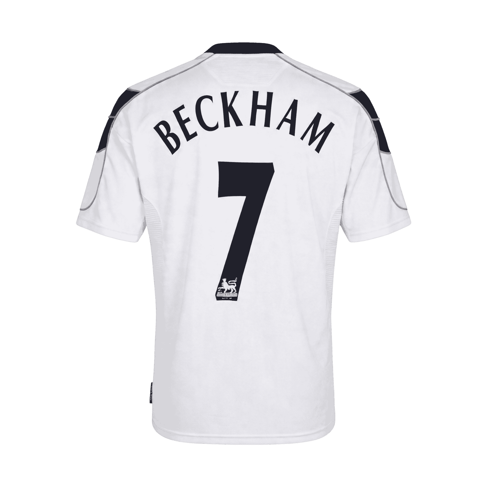 BECKHAM #7 Manchester United Bortatröja 2000/01 Retro Tröja
 Vit
